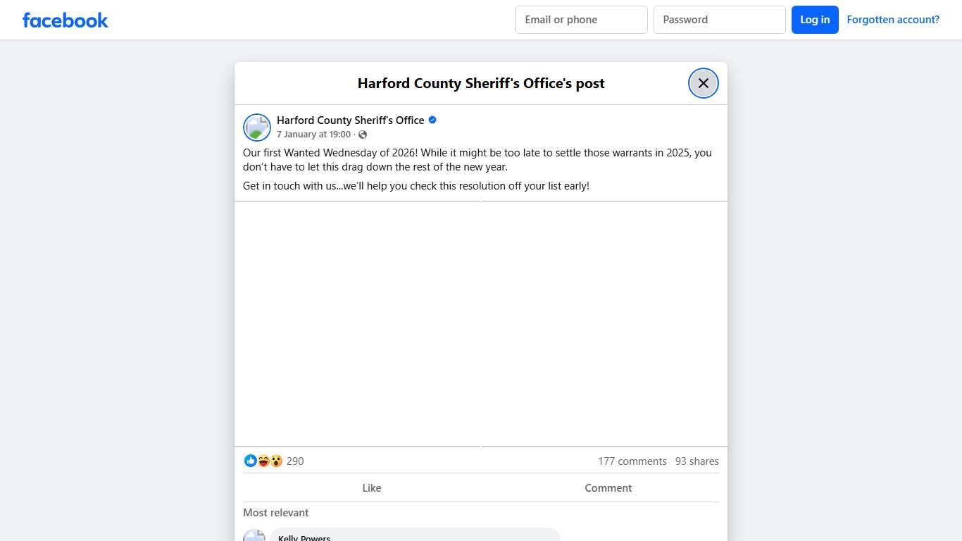 Our first Wanted... - Harford County Sheriff's Office | Facebook